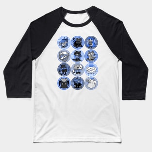 Halloween friends (blue) Baseball T-Shirt